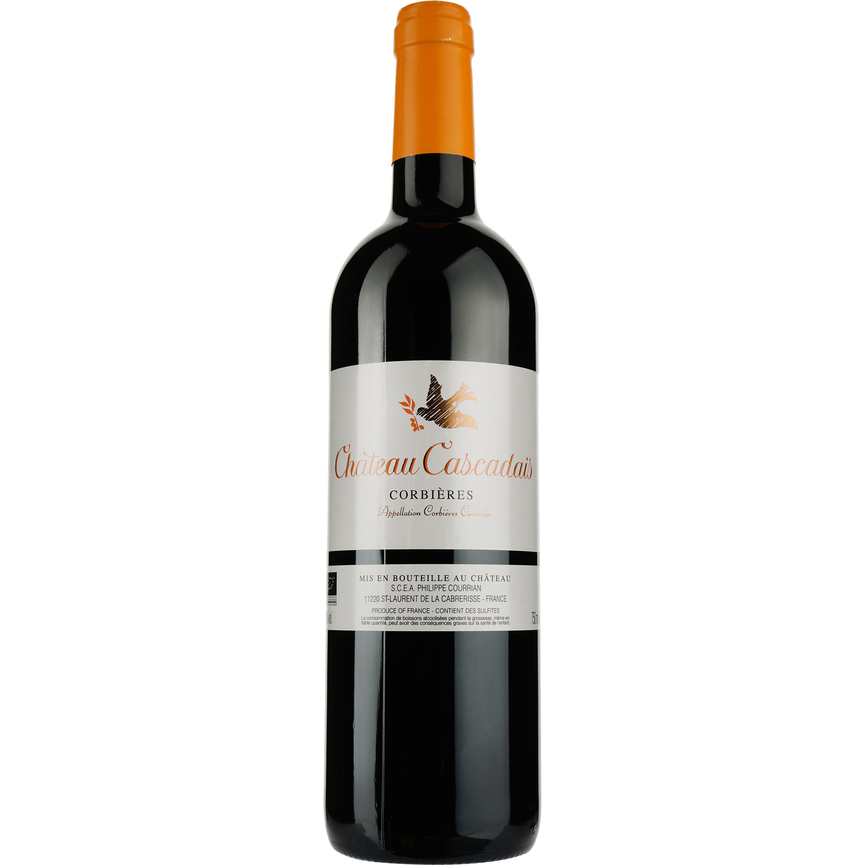 Вино Philippe Courrian Chateau Cascadais Corbieres AOC, червоне, сухе, 0,75 л - фото 1