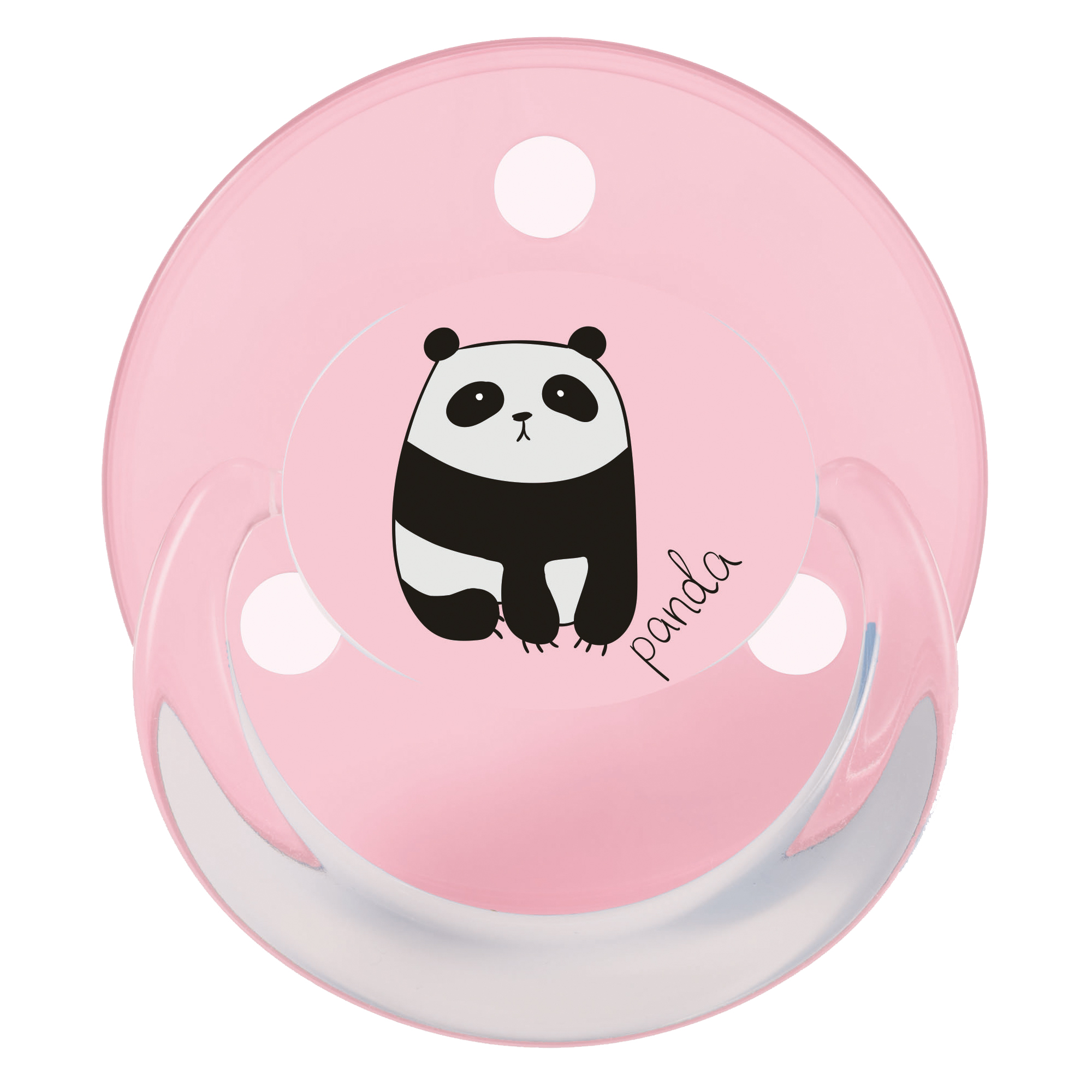 Пустышка латексная Baby-Nova Panda&Turtle, круглая, 0-24 мес., розовый и сиреневый, 2 шт. (3966370) - фото 2