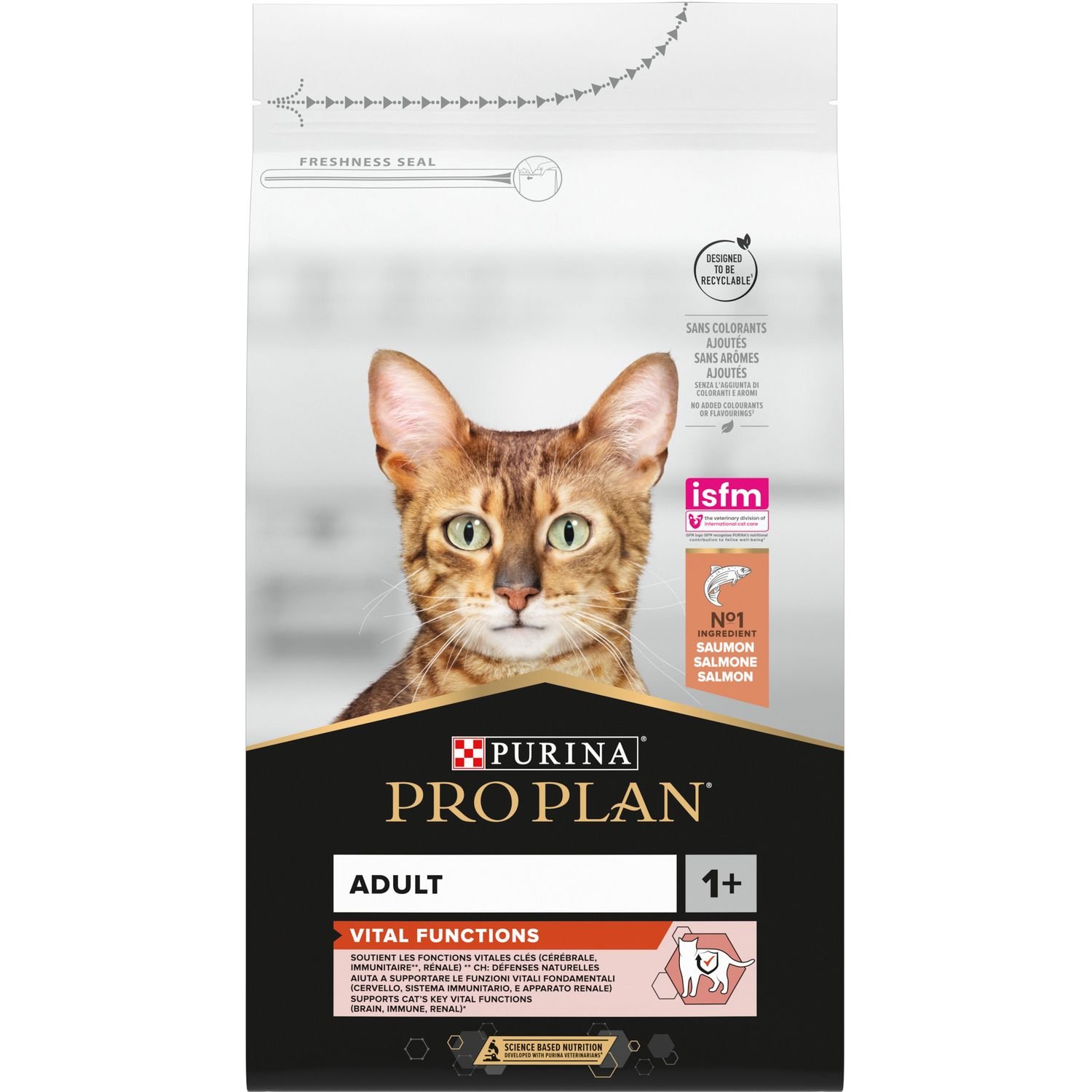 Сухий корм для дорослих котів Purina Pro Plan Original, з лососем, 1,5 кг (12369715) - фото 1