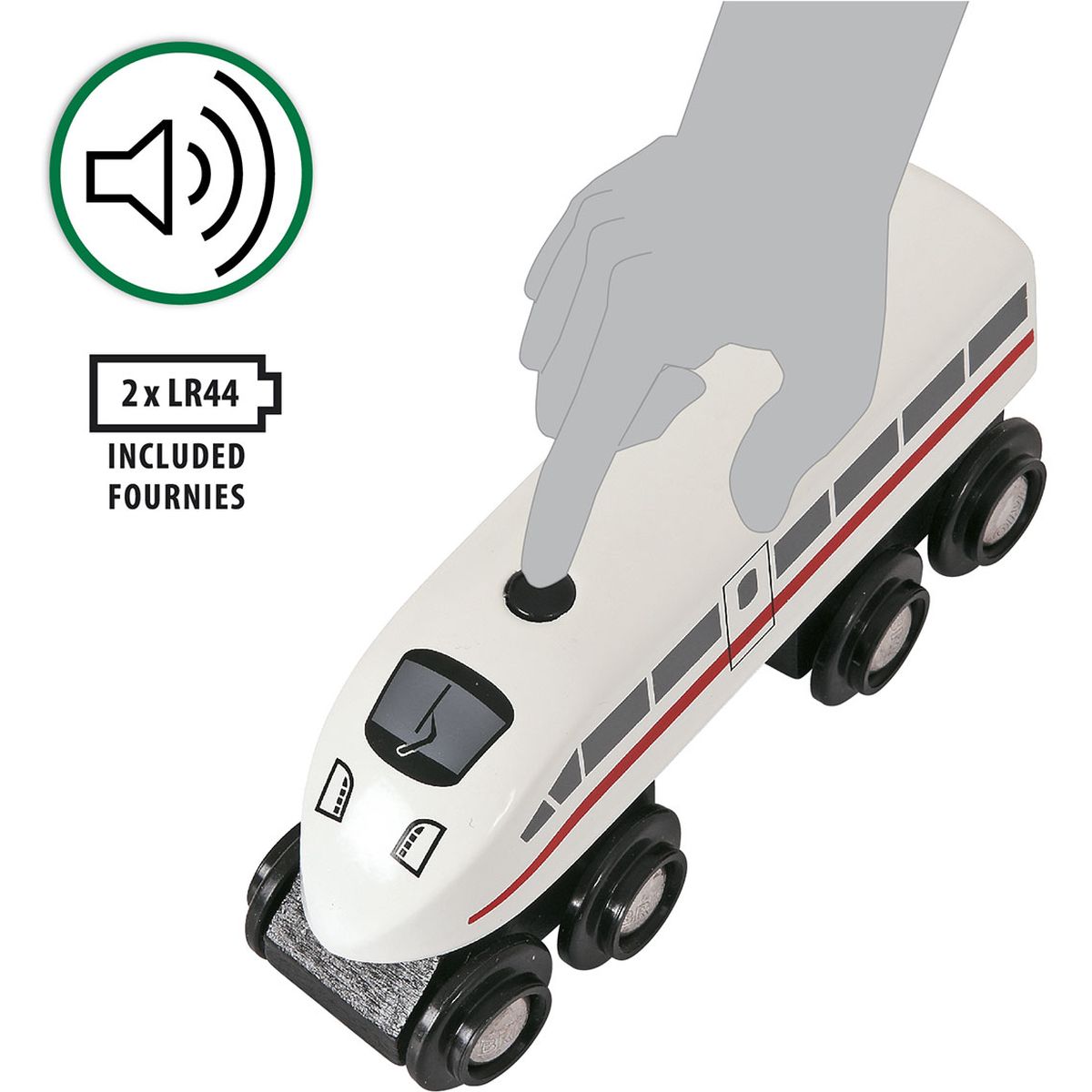 Поїзд для залізниці Brio High Speed Train (33748) купити у Києві