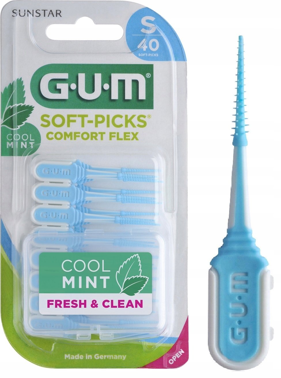 Набор межзубных щеток GUM Soft Picks Comfort Flex Mint маленький 40 шт. - фото 2