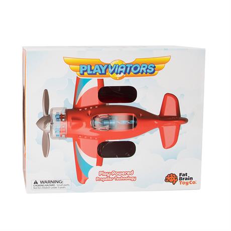 Іграшковий літак Fat Brain Toys Playviator Крутись пропелер, червоний (F2261ML) - фото 3