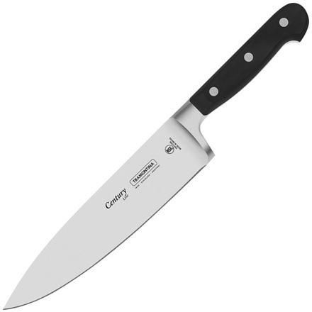 Кухонный нож поварской Tramontina 203 мм Черный 000266636 - фото 1