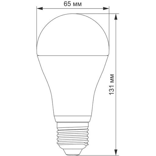 Світлодіодна лампа LED Videx A65e 20W E27 4100K (VL-A65e-20274) - фото 3