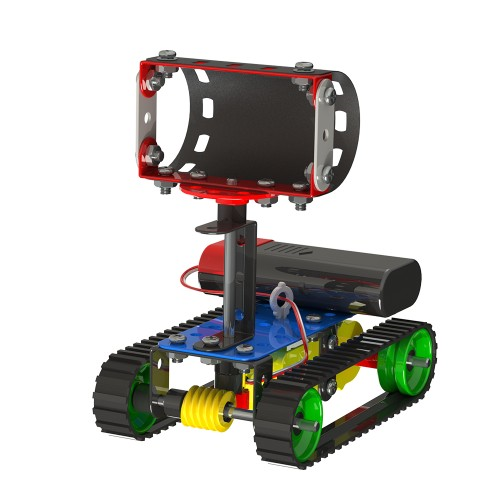Конструктор Zephyr Robotix-2 металлический с электромотором в кейсе 166 элементов 8 моделей - фото 4