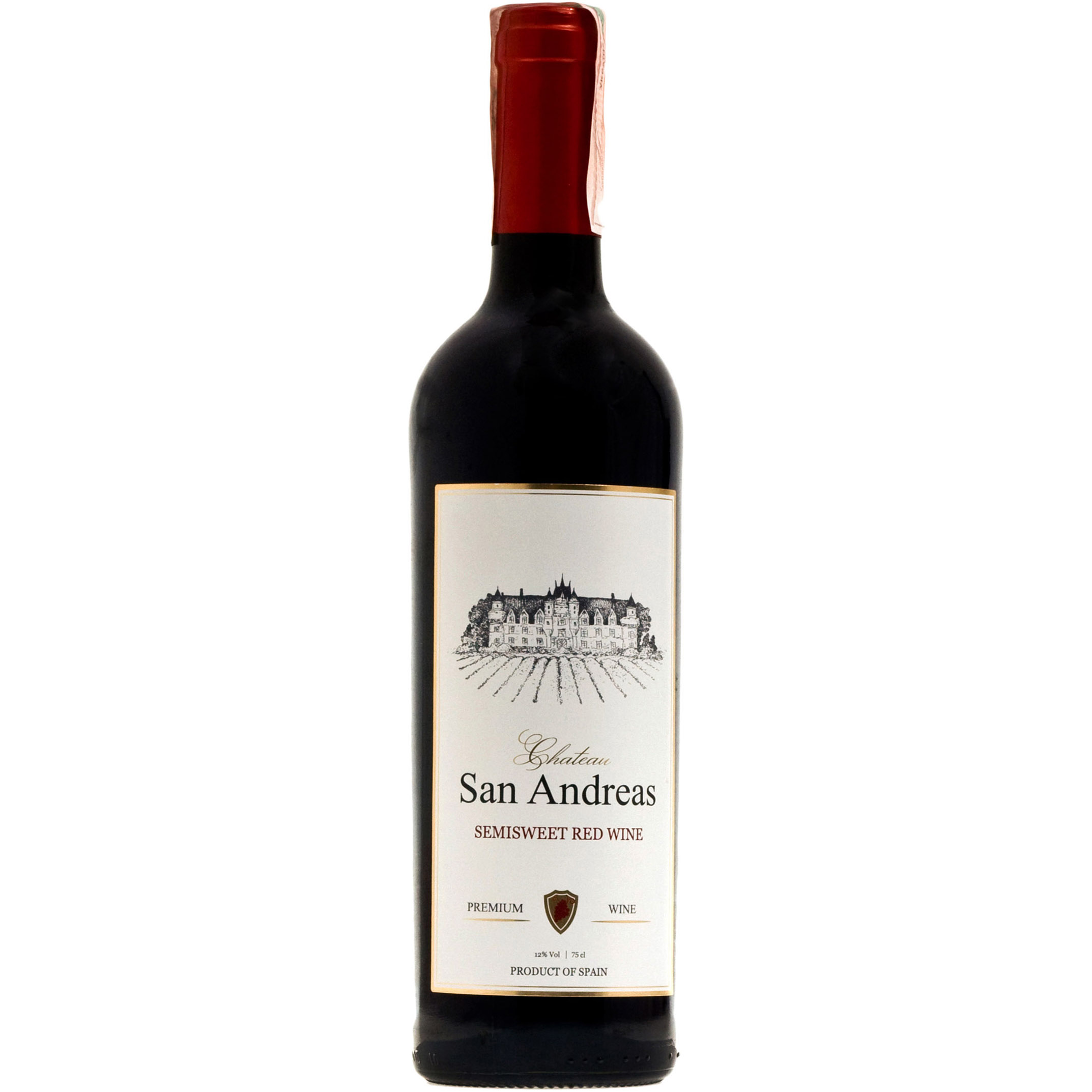 Вино Chateau San Andreas Semisweet красное полусладкое 0.75 л - фото 1