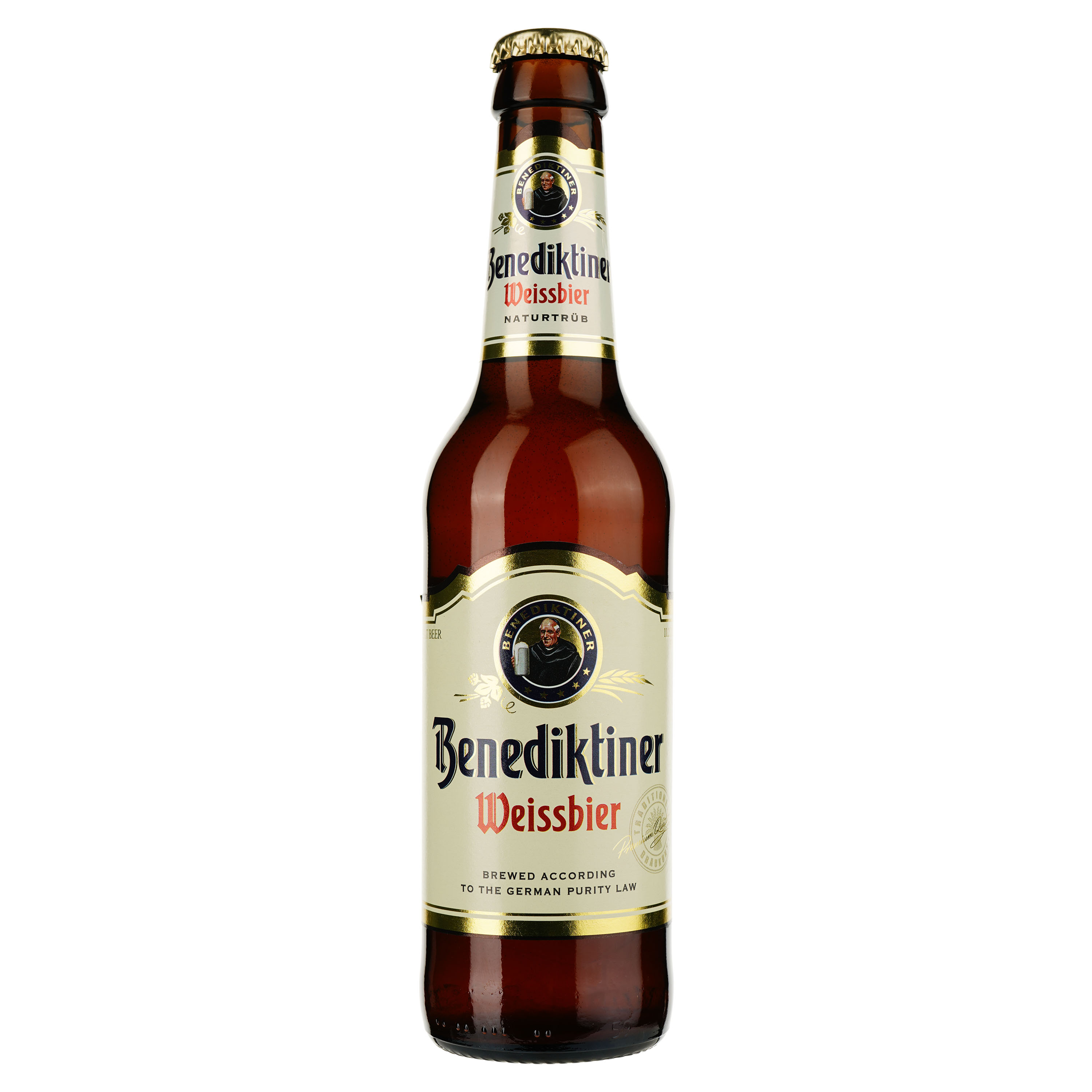 Пиво Benediktiner Weissbier светлое 5.4% 0.33 л - фото 1