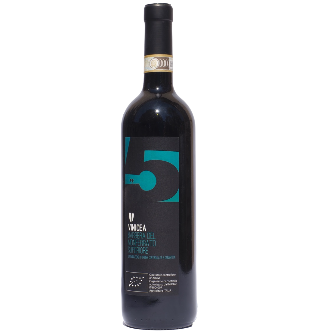 Вино Vinicea Op 5 Barbera Superiore DOCG, червоне, сухе, 15%, 0,75 л (890107) - фото 1