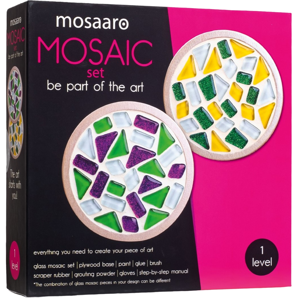 Скляна мозаїка Mosaaro Підставка для чашок кругла (MA1001) - фото 1