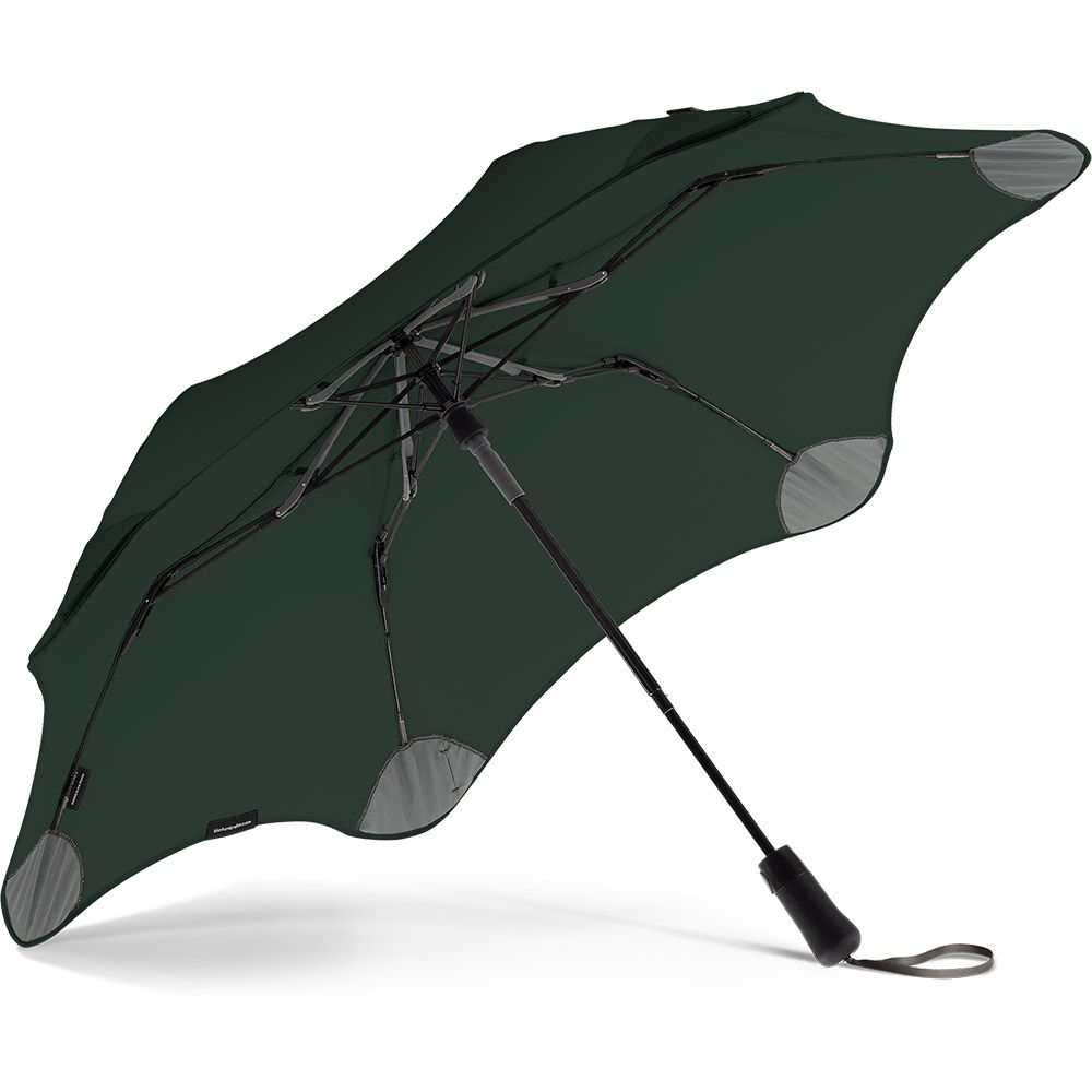 Мужской складной зонтик полуавтомат Blunt 100 см зеленый - фото 3