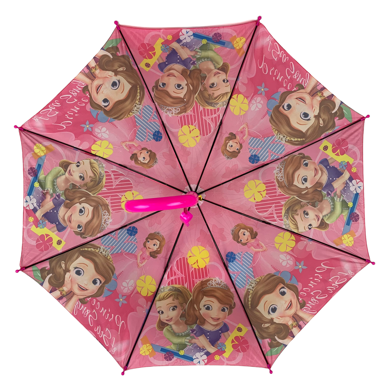 Дитяча парасолька-палиця напівавтомат Paolo Rossi 88 см рожева - фото 3