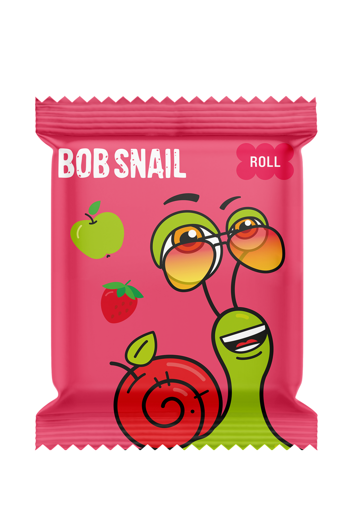 Набор фруктовых роллов Bob Snail Яблоко-Клубника (10 г х 30 шт.) - фото 2