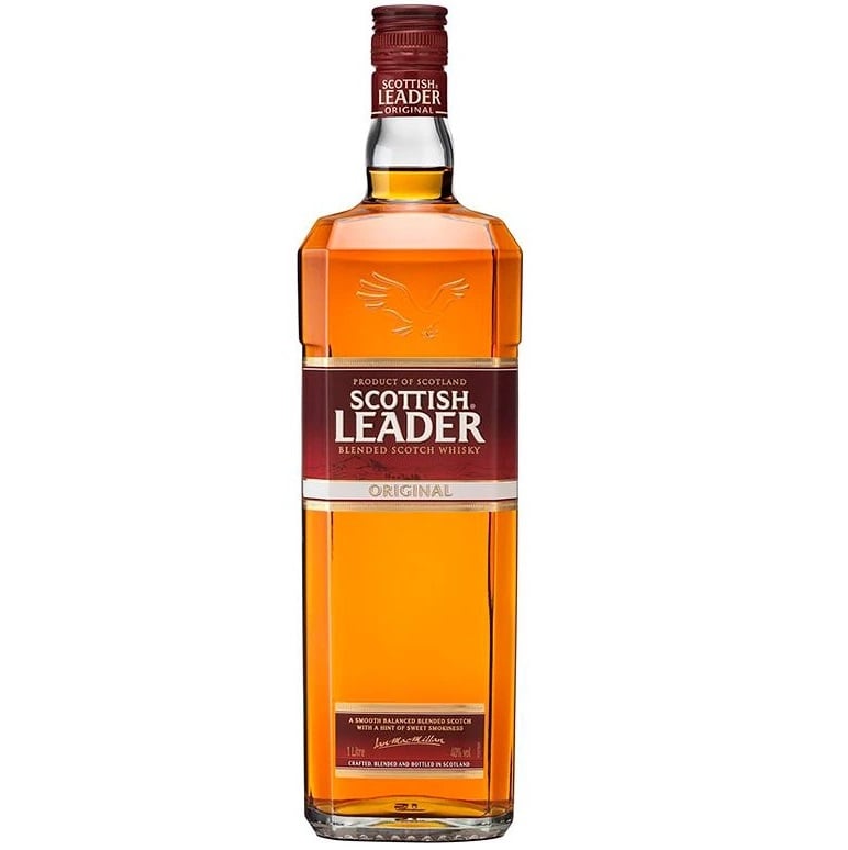 Віскі Scottish Leader Original + 2 склянки, 40%, 0,7 л - фото 2