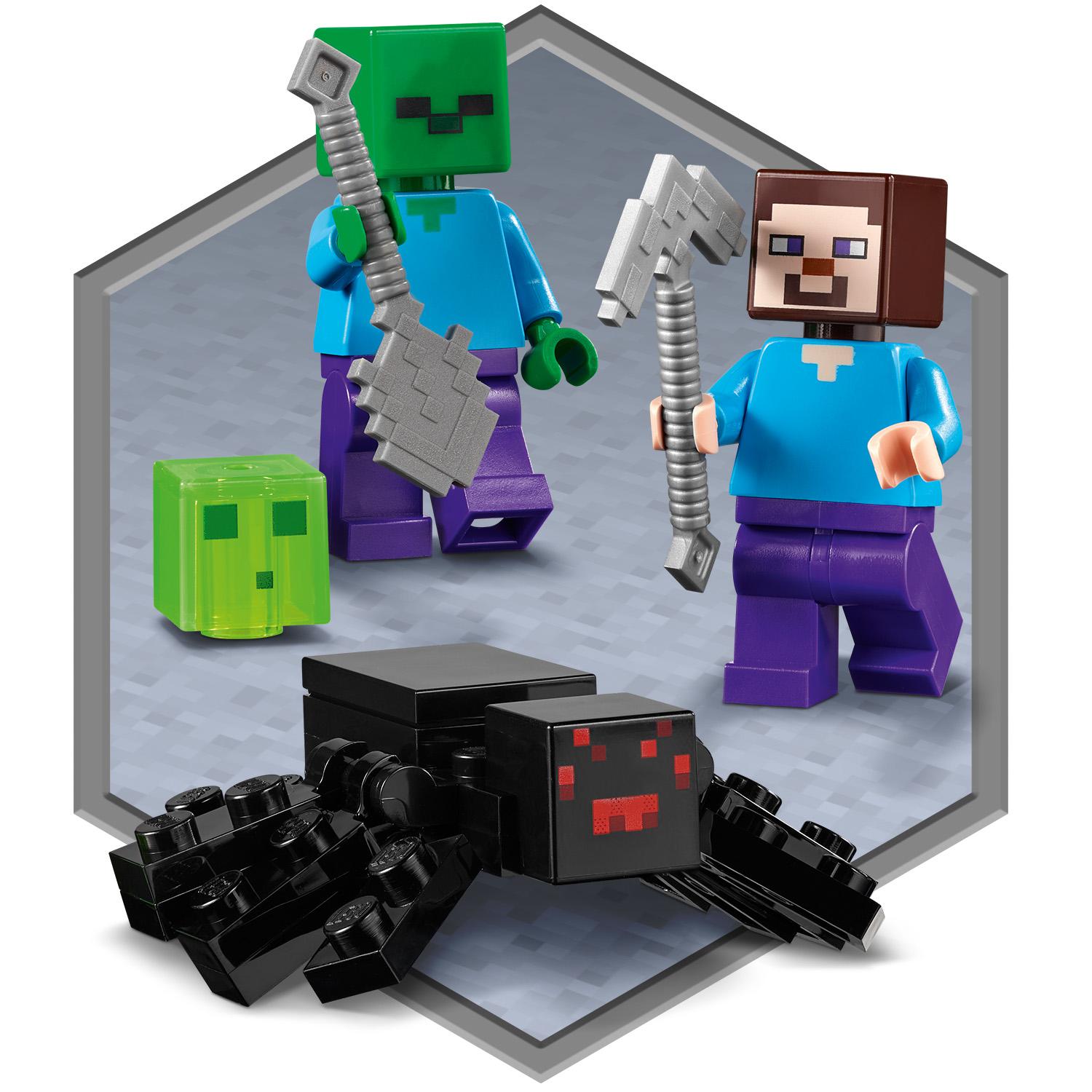 Конструктор LEGO Minecraft Заброшенная шахта 248 деталей (21166) - фото 6