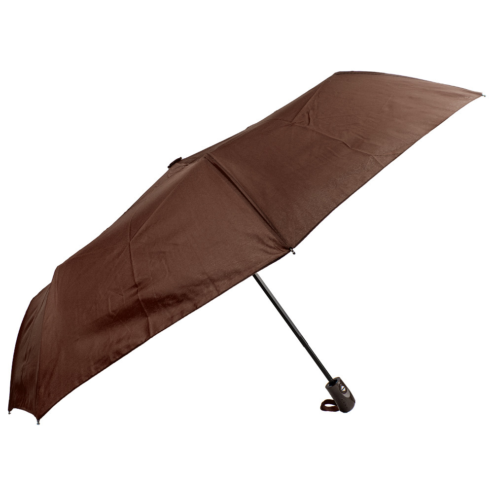 Жіноча складана парасолька повний автомат Eterno 96 см коричнева - фото 2
