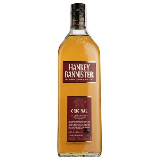 Набор: Виски Hankey Bannister Original Blended Scotch Whisky 40% 0.7 л + Вино Hechtsheim Riesling Blue Light белое полусладкое 0.75 л - фото 2
