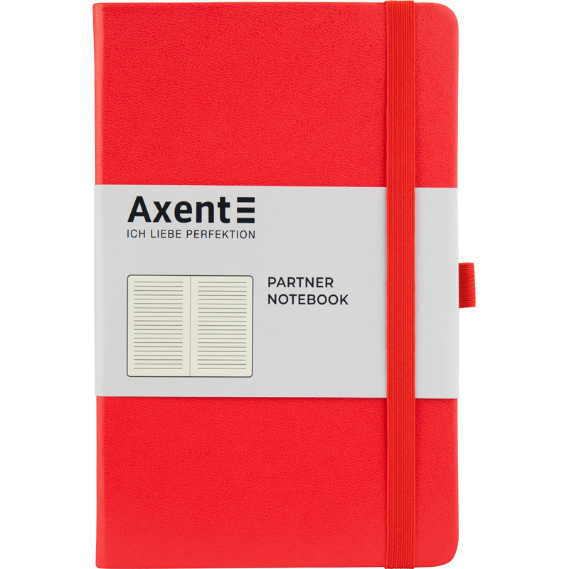 Книга записная Axent Partner A5- в линейку 96 листов красная (8308-05-A) - фото 1