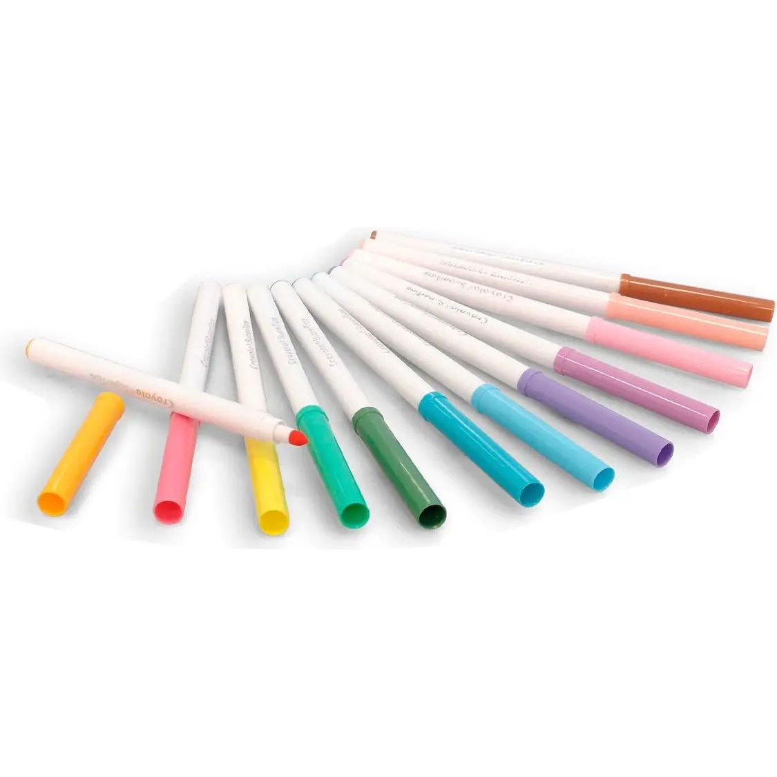 Набір фломастерів Crayola SuperTips washable пастельні кольори 12 шт. (58-7515) - фото 3