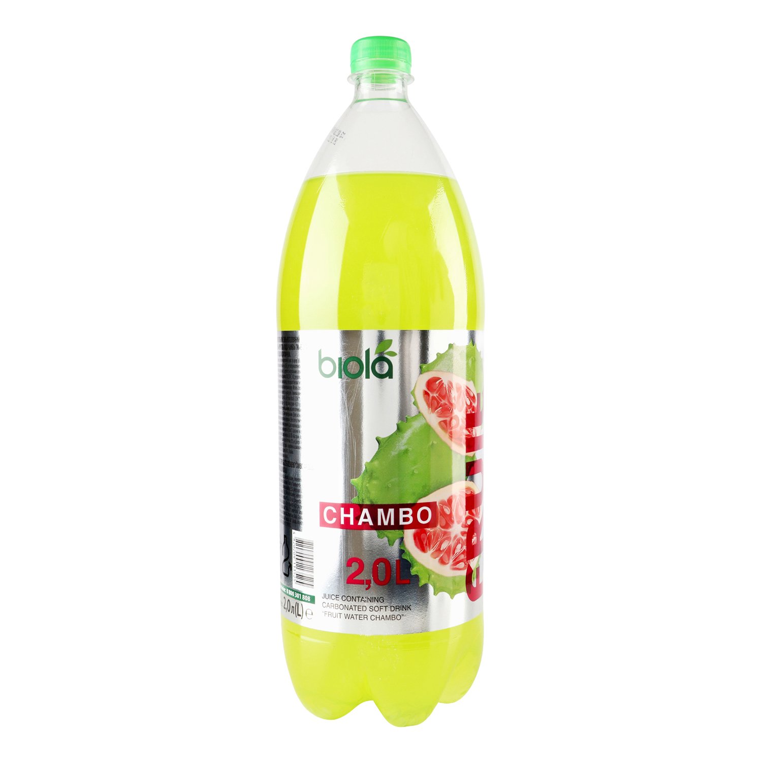 Напій безалкогольний Біола Fruit Water Chambo сильногазований соковмісний 2 л - фото 2