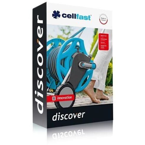 Тележка для шланга Cellfast Discover 1/2" голубая 60 м (55-600) - фото 2