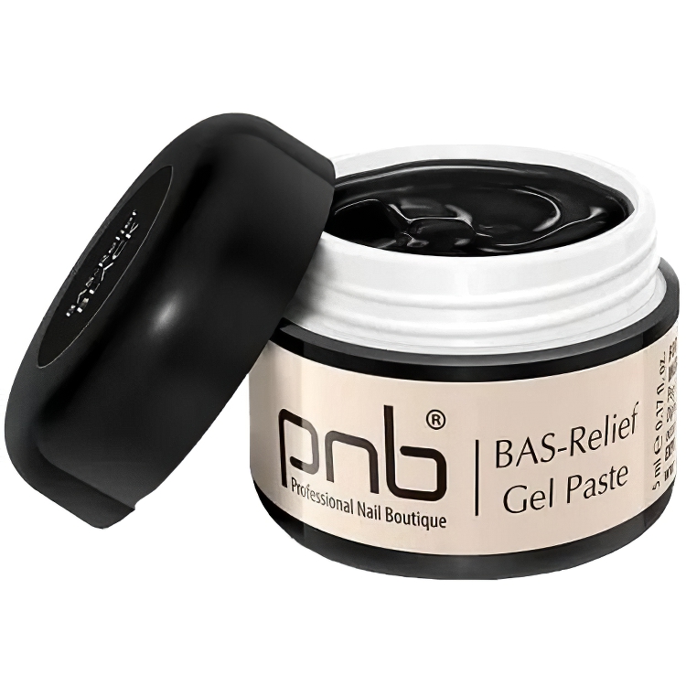 Гель-паста барельеф PNB UV/LED Gel Paste Bas-Relief черная 5 мл - фото 1
