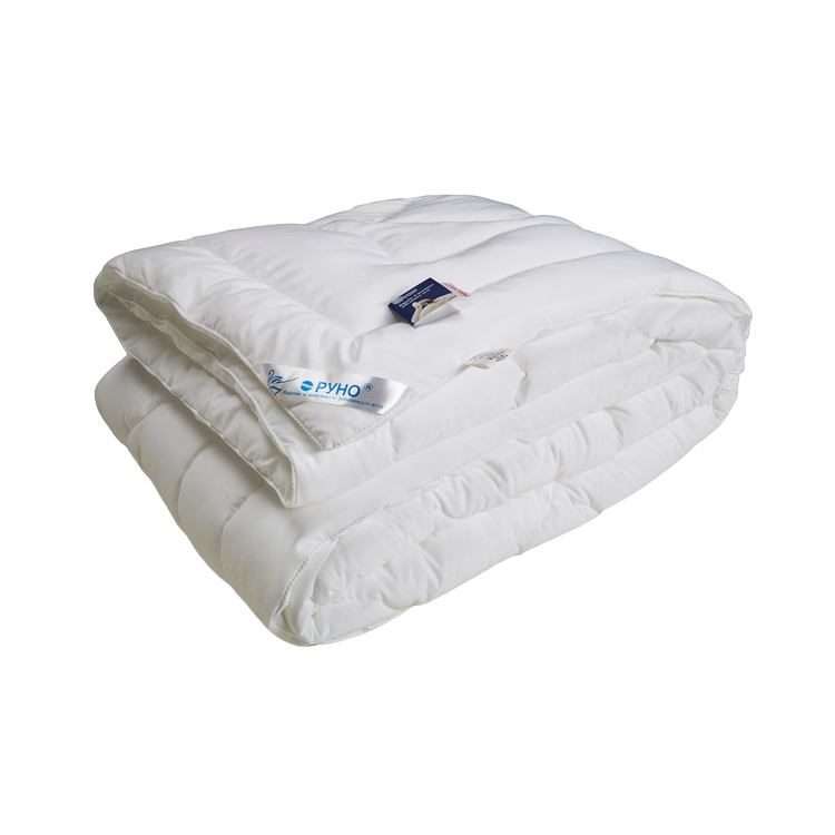 Одеяло из искусственного лебяжьего пуха Руно, полуторный, 205х140 см, белый (321.52ЛПУ) - фото 1