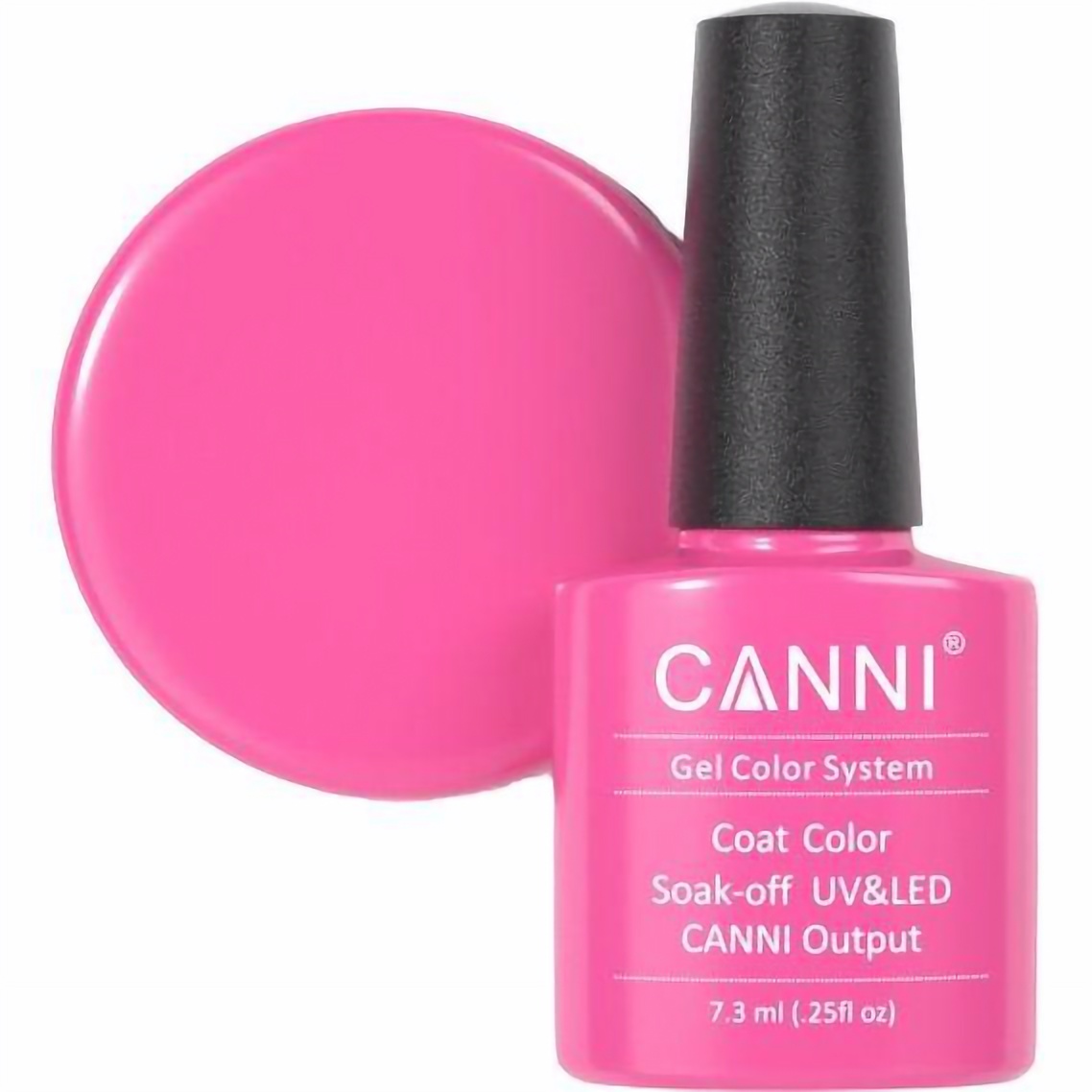 Гель-лак Canni Color Coat Soak-off UV&LED 112 розовый фуксия 7.3 мл - фото 1