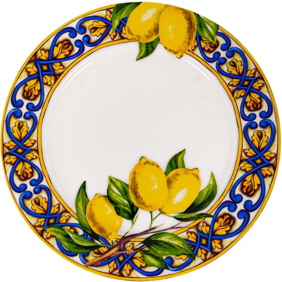 Набір тарілок Lefard Сицилійський лимон, 27 см, різнокольоровий, 6 шт. - фото 2