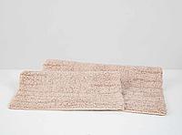 Набір килимків Irya Huber pudra, 80х50 см та 55х35 см, сітло-рожевий (svt-2000022273770) - фото 3