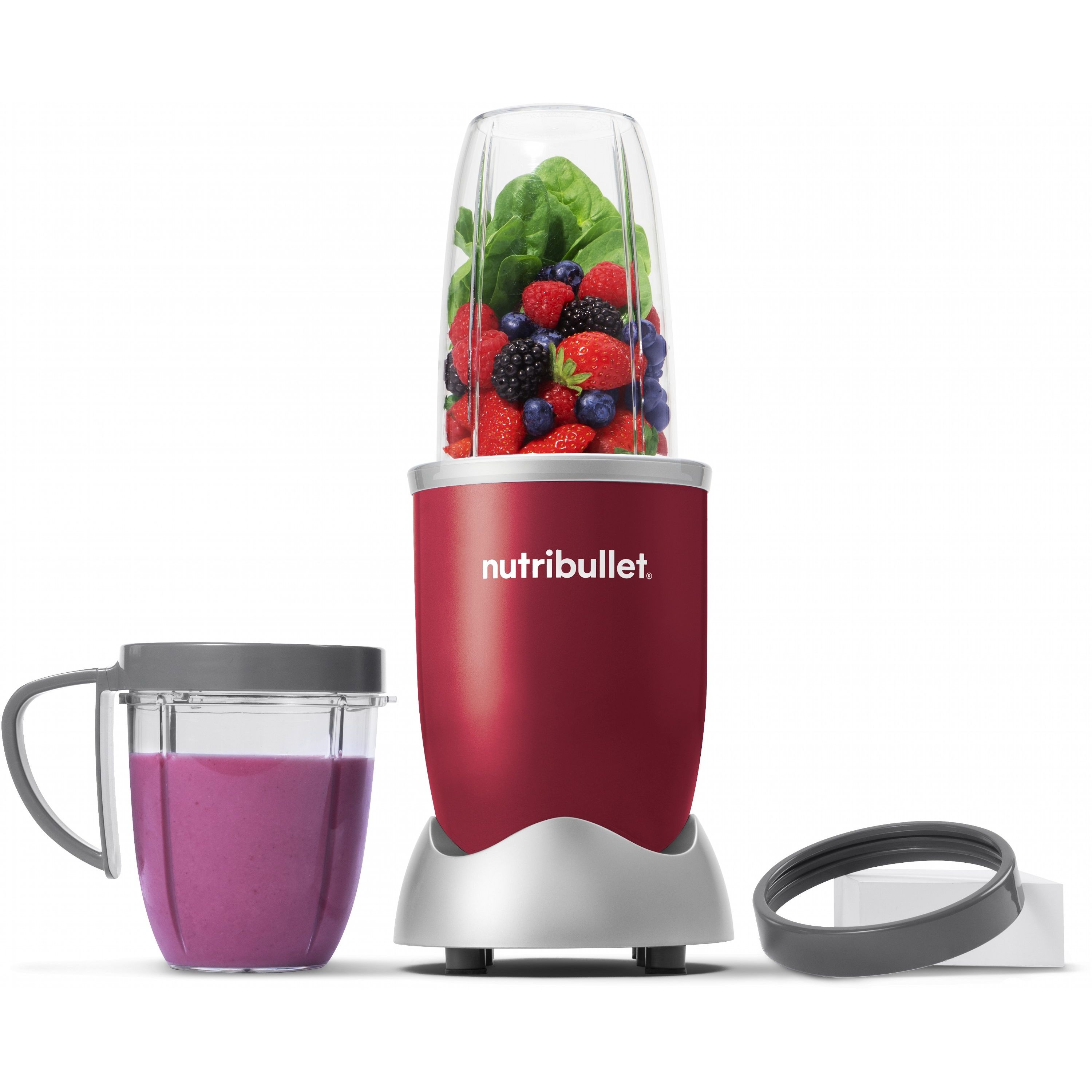 Стационарный блендер Nutribullet NB 606R 600W Red - фото 2