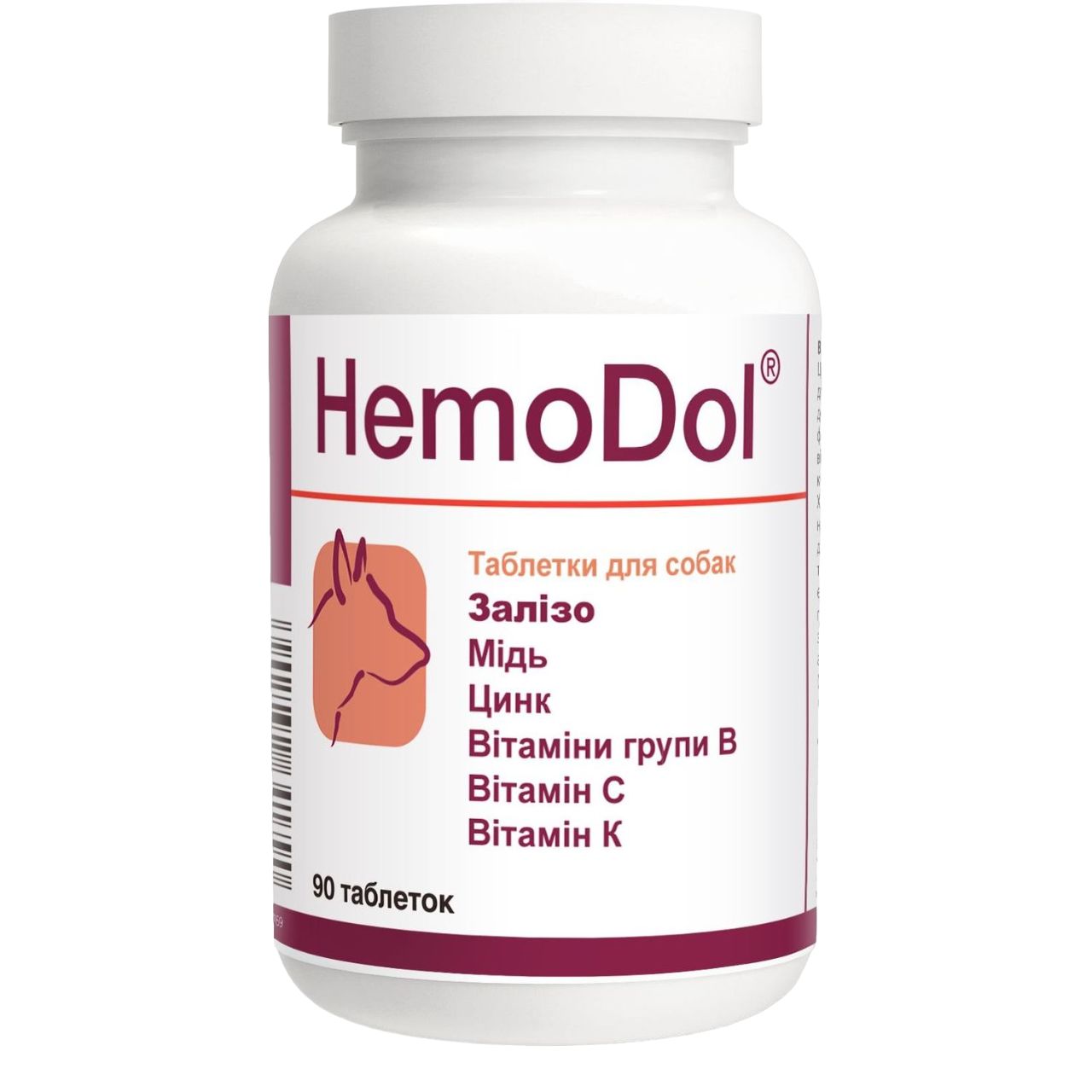 Вітамінно-мінеральна добавка Dolfos HemoDol при анемії, 90 таблеток - фото 1