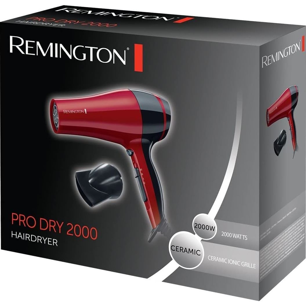 Фен Remington Pro Dry D3080 червоно-чорний - фото 3