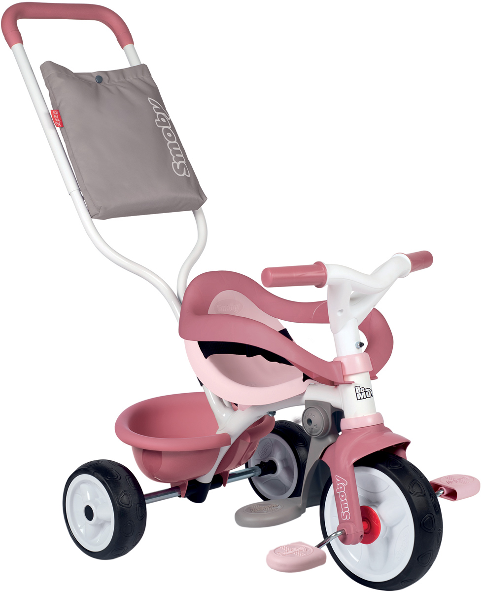 Триколісний велосипед 3 в 1 Smoby Toys Бі Муві Комфорт, рожевий (740415) - фото 1