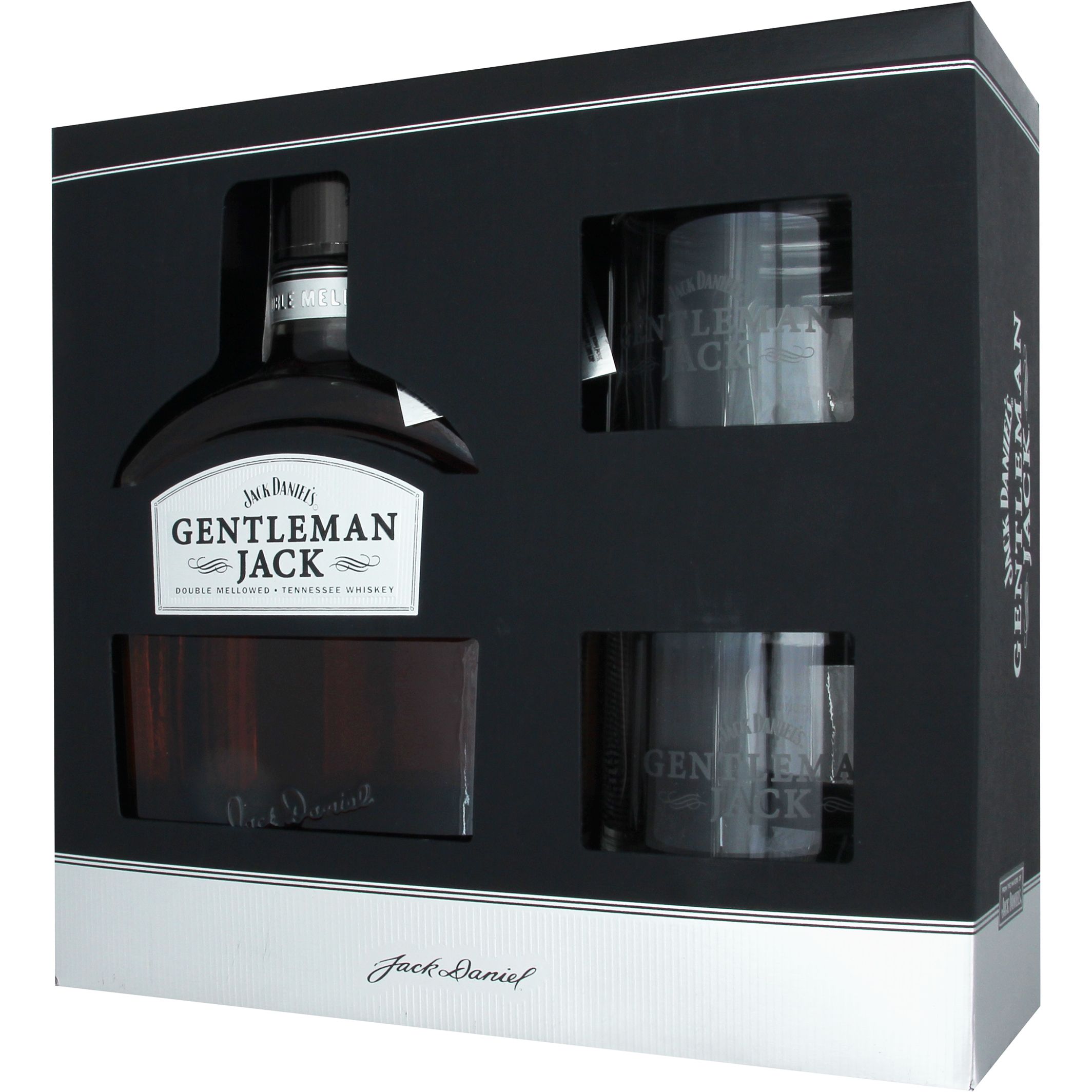 Набор виски Jack Daniel's Gentleman Jack 40% 0.7 л + 2 стакана - фото 2