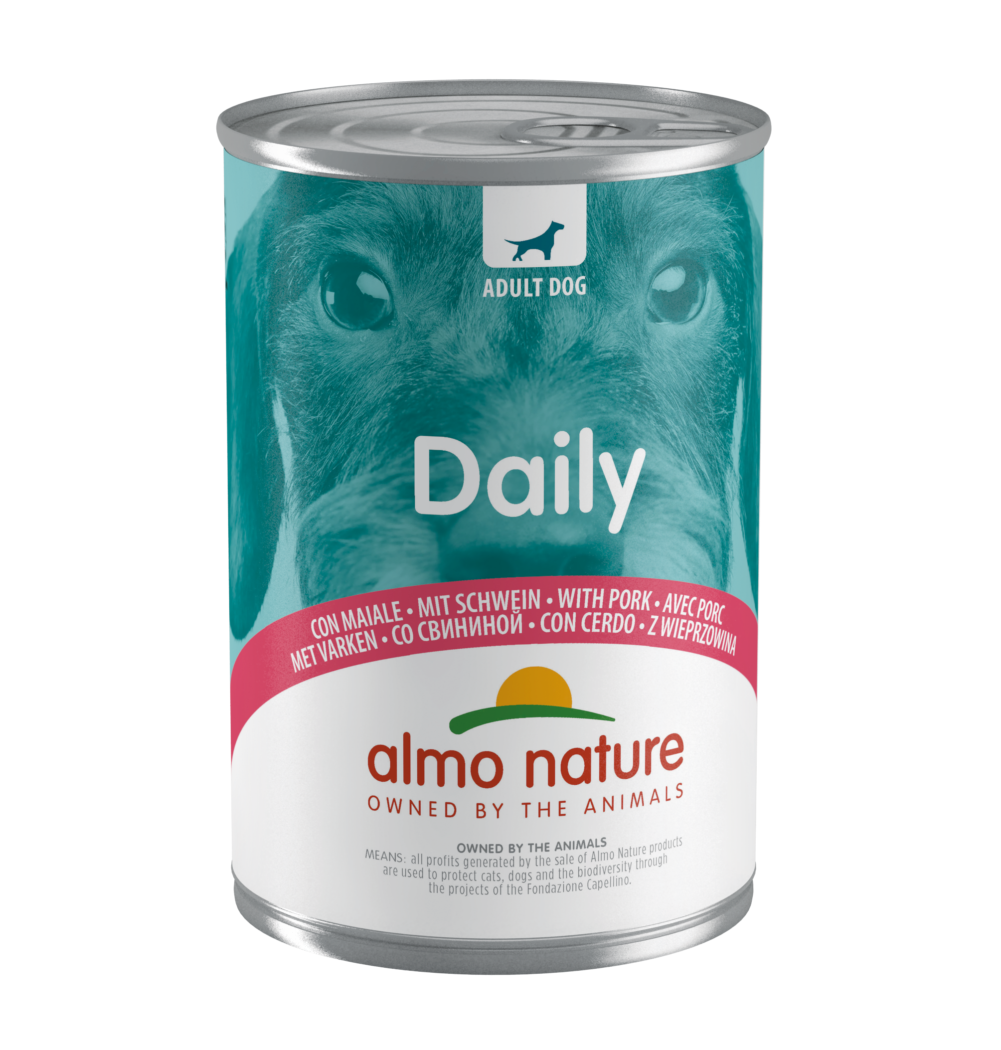 Влажный корм для собак Almo Nature Daily Menu Dog, свинина, 400 г (175) - фото 1