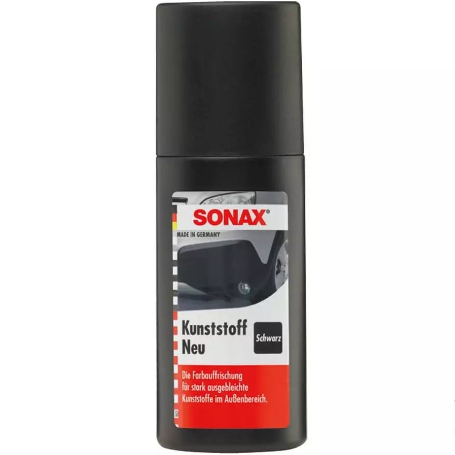 Чорнитель пластику з аплікатором Sonax Plastic New Black, 100 мл - фото 1