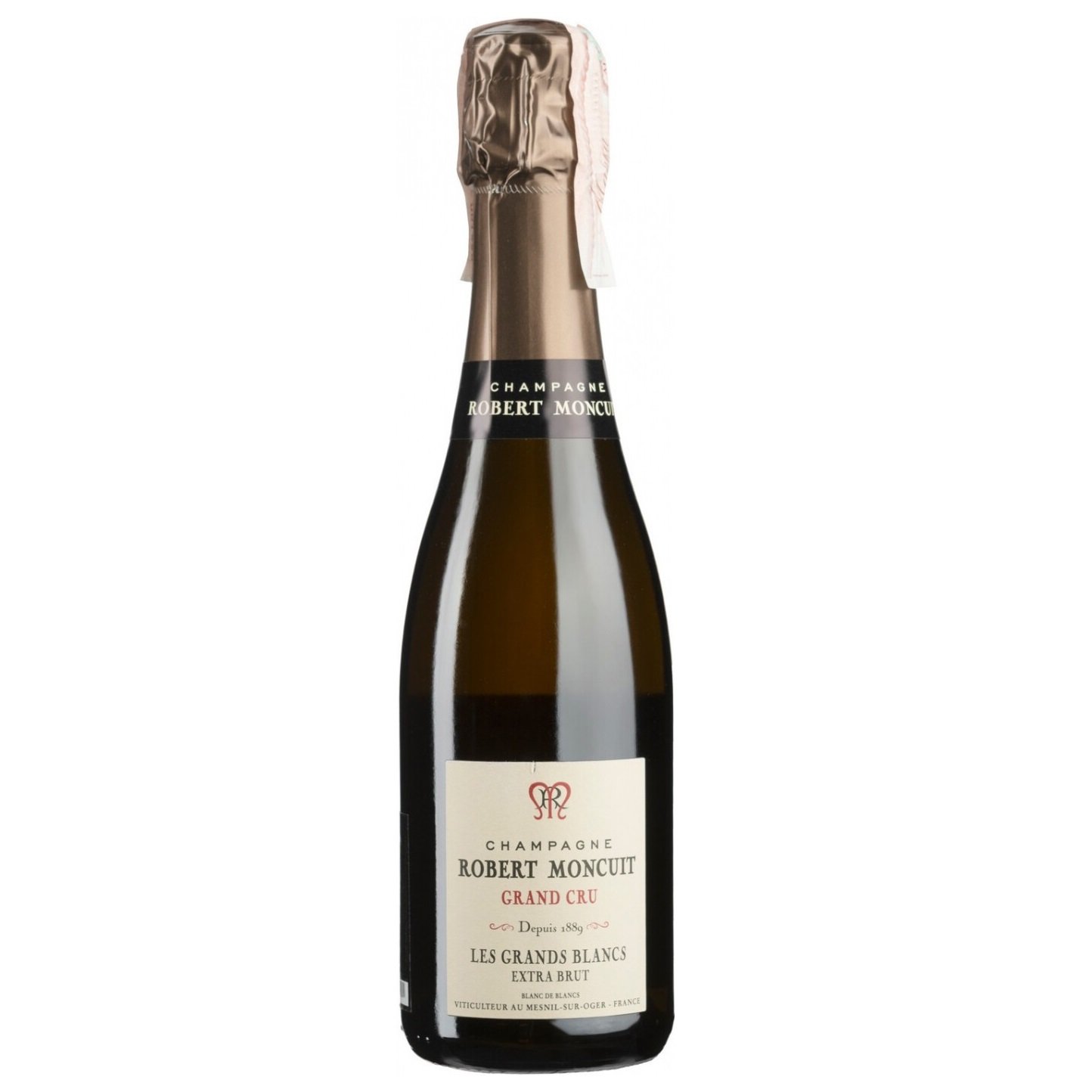 Шампанское Robert Moncuit Grands Blancs, белое, экстра-брют, 0,375 л (50608) - фото 1