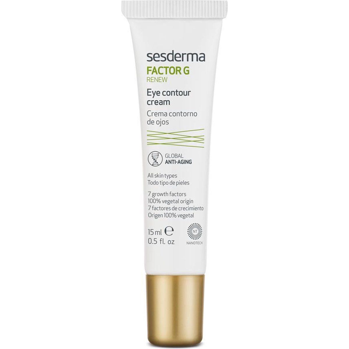 Омолаживающий крем для контура глаз Sesderma Factor G Rejuvenating Eye Contour Cream, 15 мл - фото 2