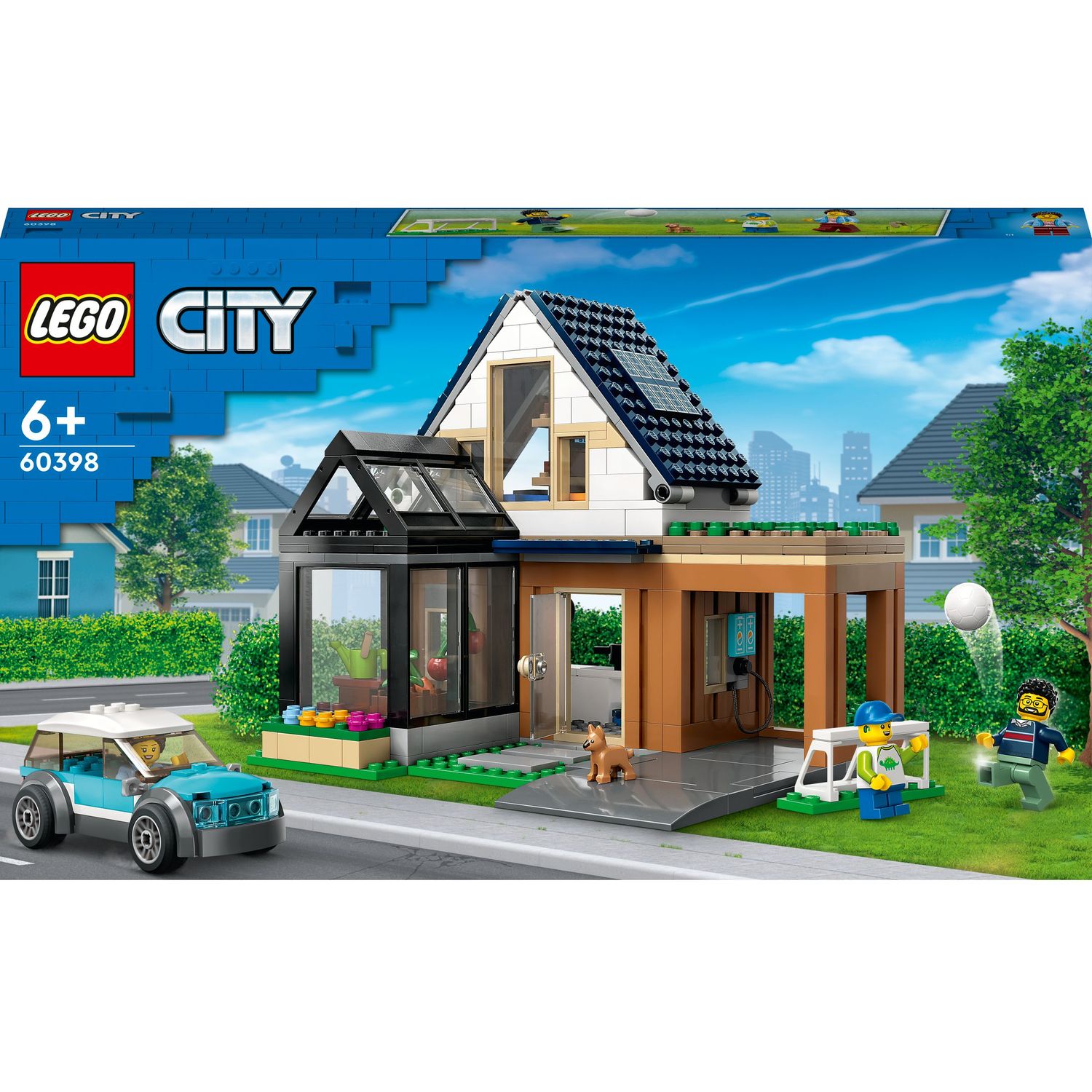 Конструктор LEGO City Семейный дом и электромобиль, 462 детали (60398) - фото 2