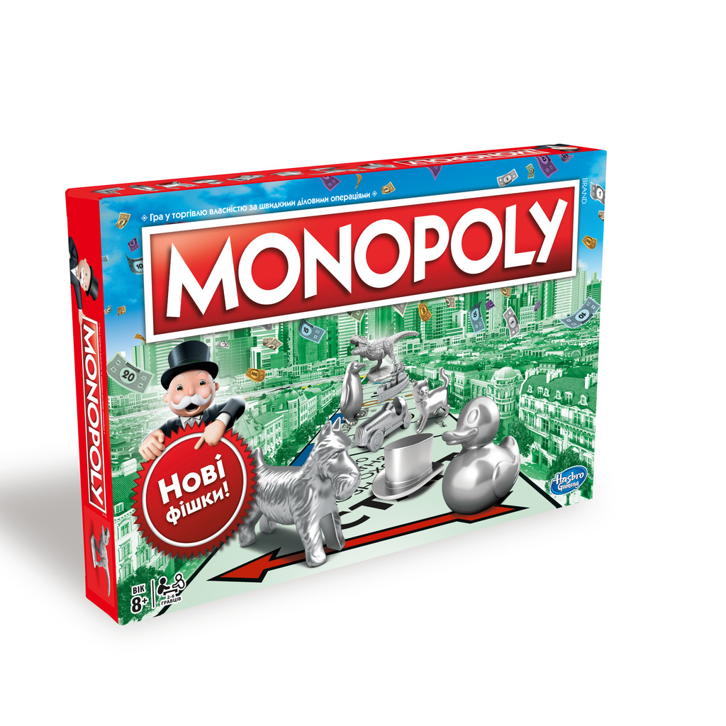 Настольная игра Hasbro Monopoly Классическая, укр. язык (C1009) - фото 1