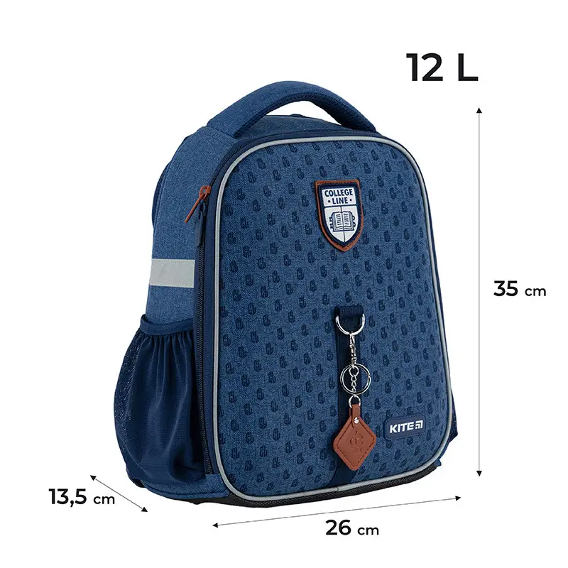 Рюкзак каркасний Kite College Line синій 35 x 26 см (K24-555S-4) - фото 9