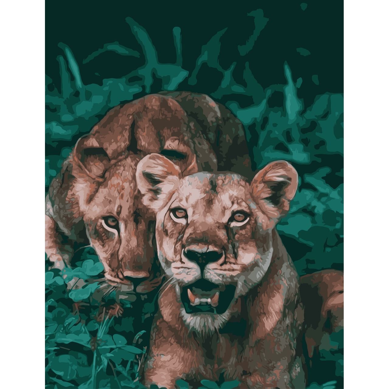 Картина по номерам Хищные джунгли ArtStory 50х65 см разноцветная 000169339 - фото 1