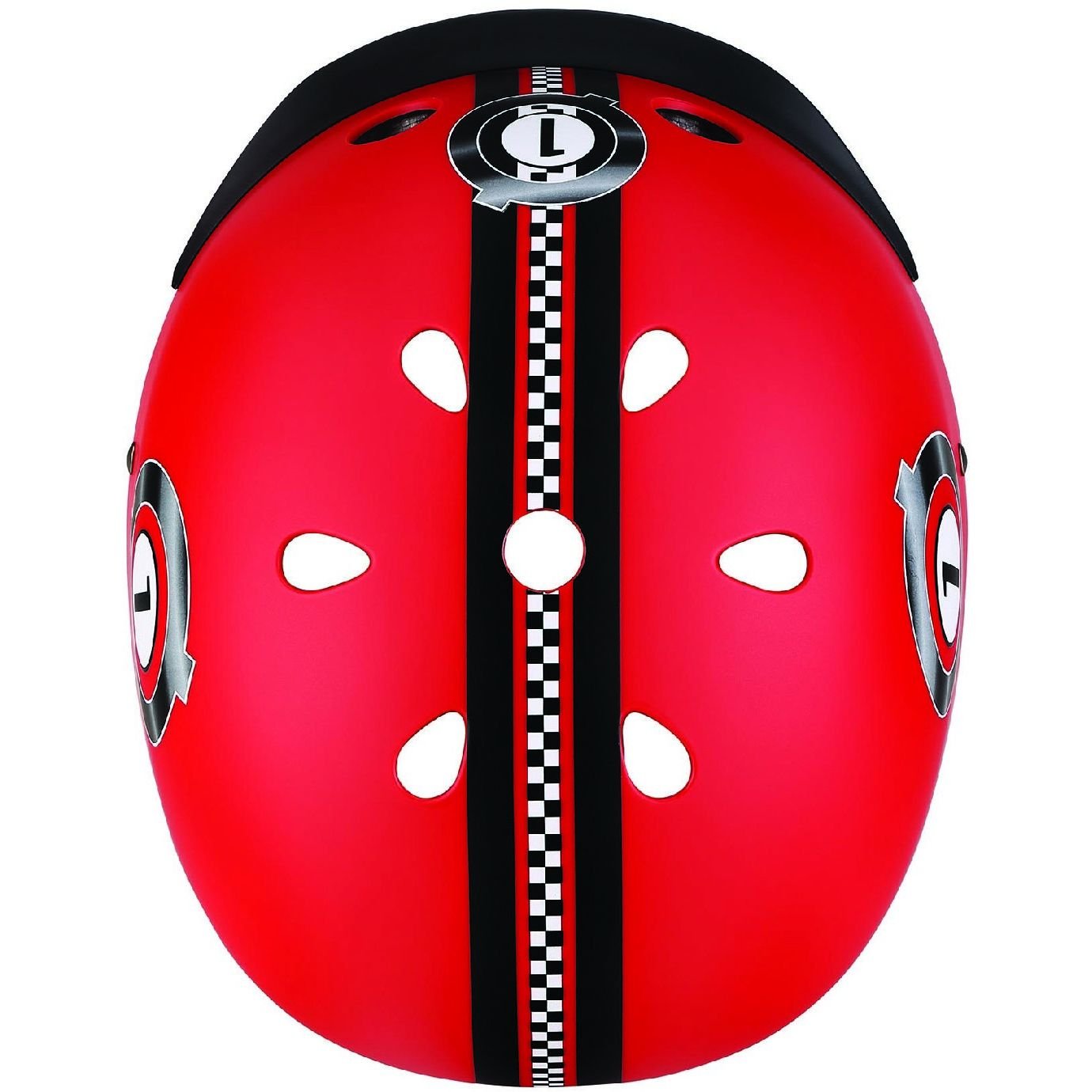 Шлем защитный Globber Гонки с фонариком 48-53 см красный (507-102) - фото 3
