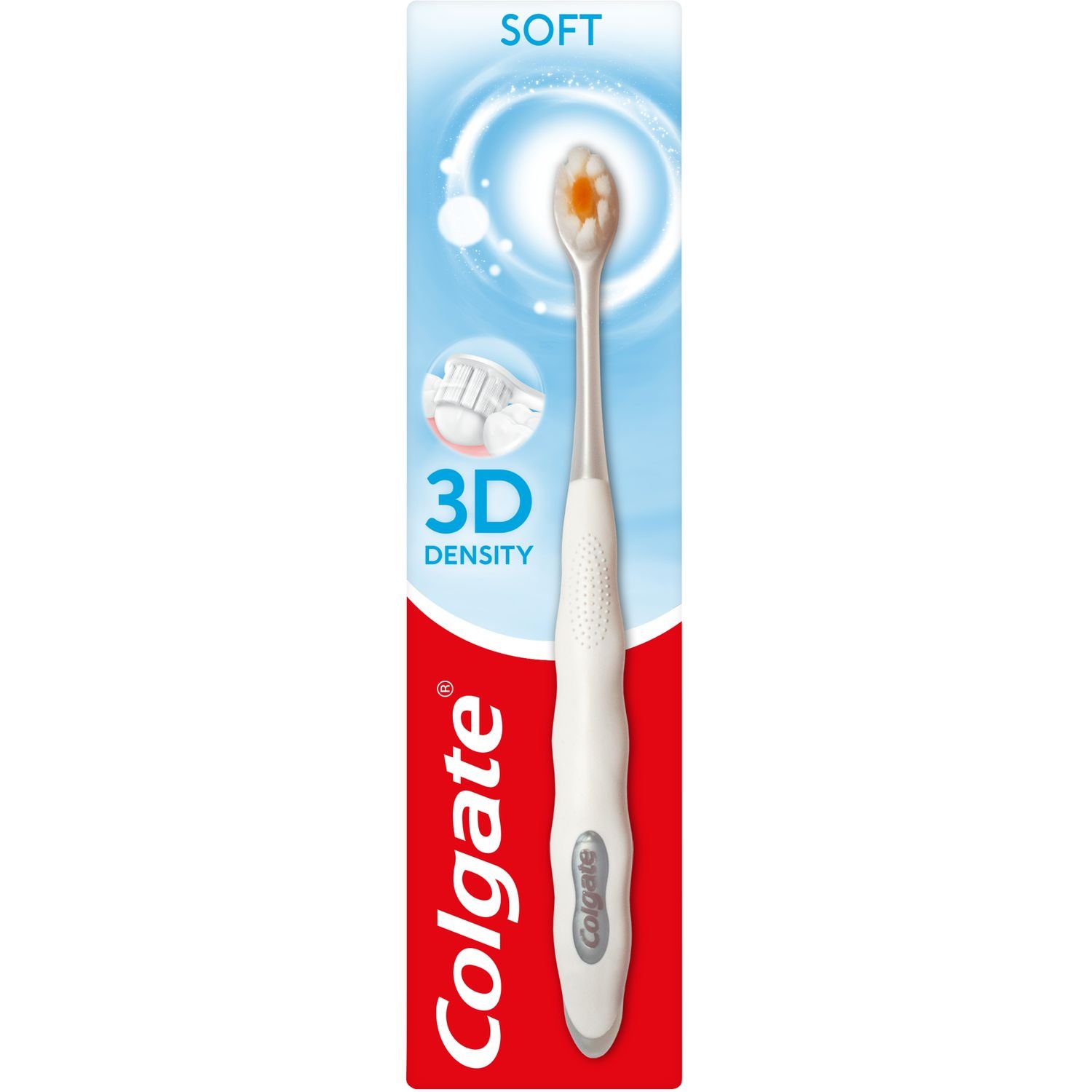 Зубная щетка Colgate 3D Density белая - фото 1