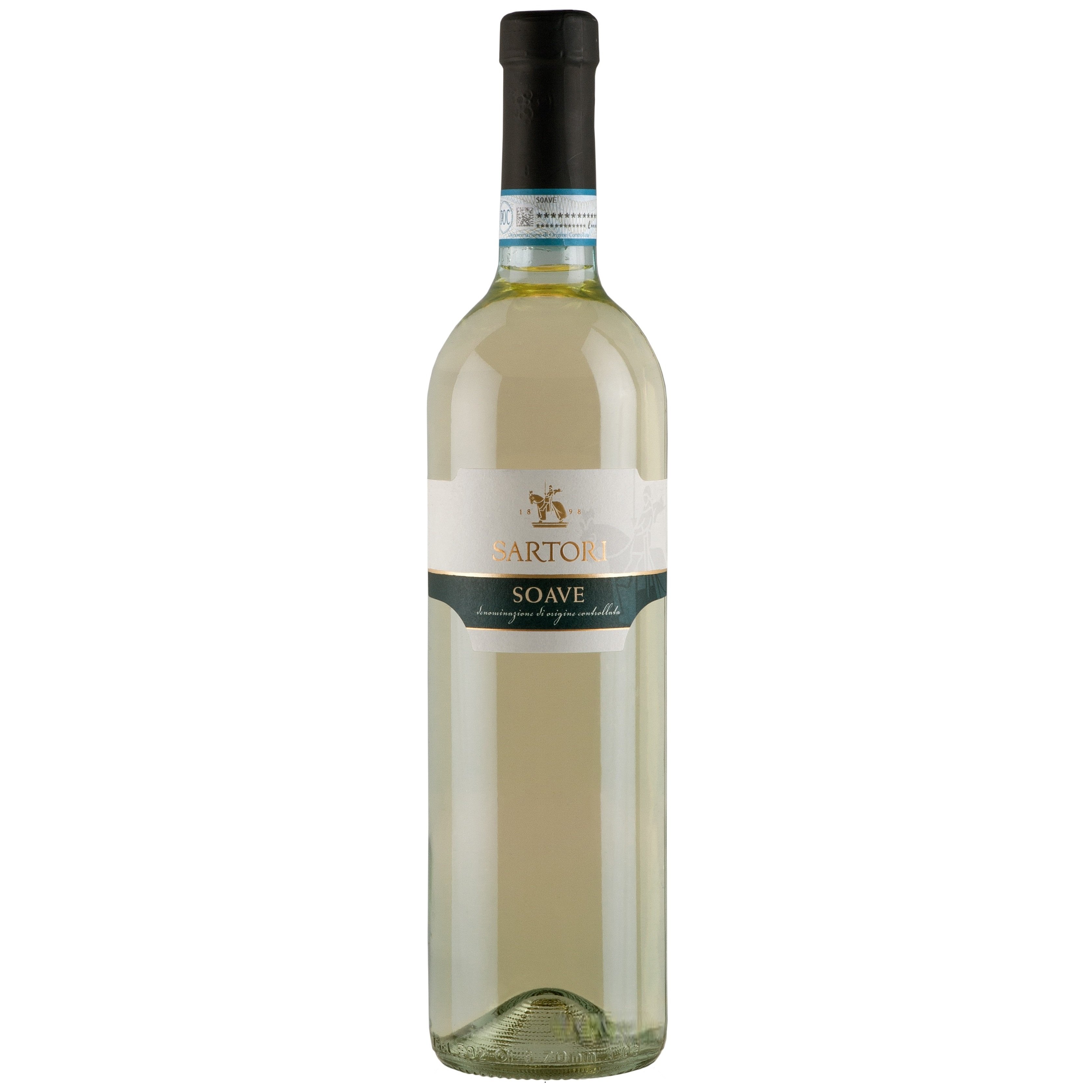 Вино Sartori Soave DOC, біле, сухе, 11,5%, 0,75 л - фото 1