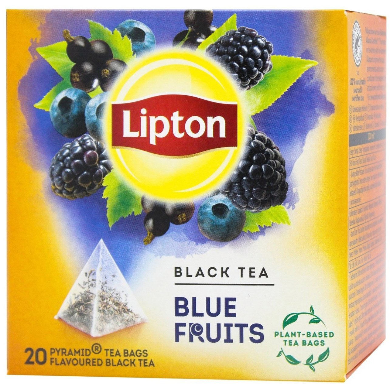 Чай черный Lipton Blue Fruit Tea, 36 г (20 шт. х 1.8 г) (265637) - фото 1