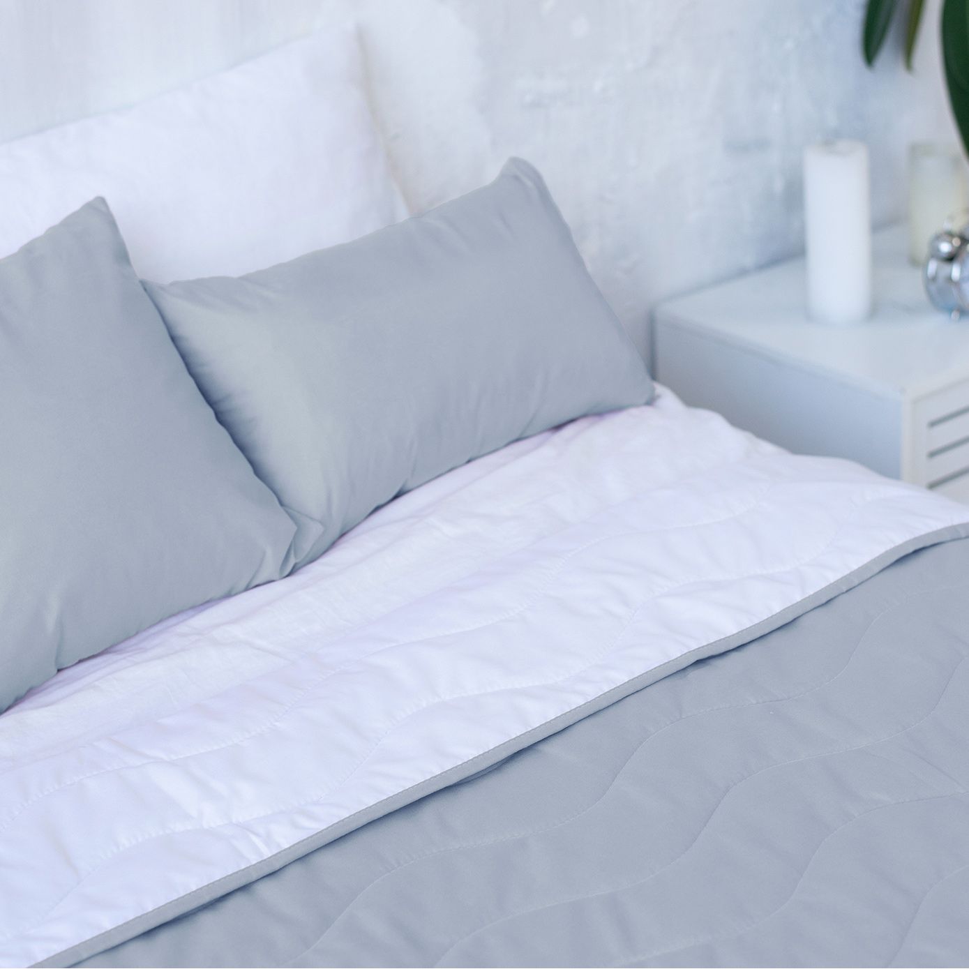 Декоративное покрывало Sonex Capri 220х240 см серое с белым (SO102405) - фото 4