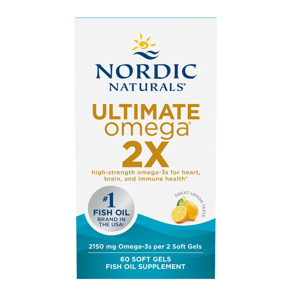 Рыбий жир Nordic Naturals Ultimate Omega 2x со вкусом лимона 60 капсул - фото 2