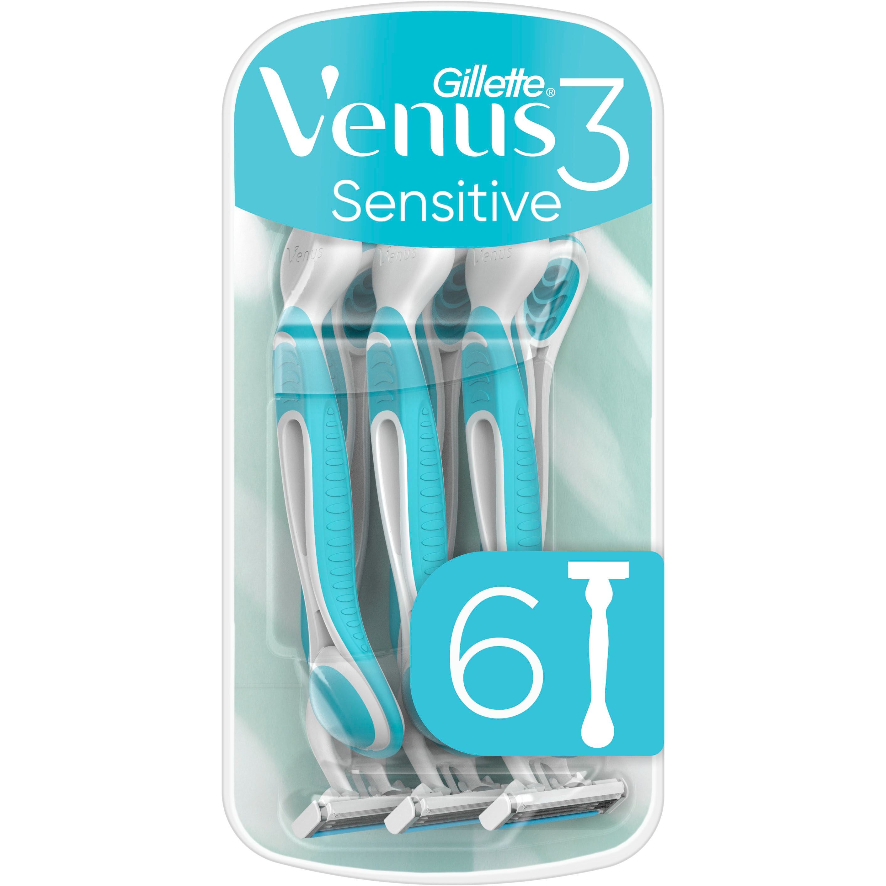 Бритвы одноразовые Gillette Venus 3 Sensitive 6 шт. - фото 1