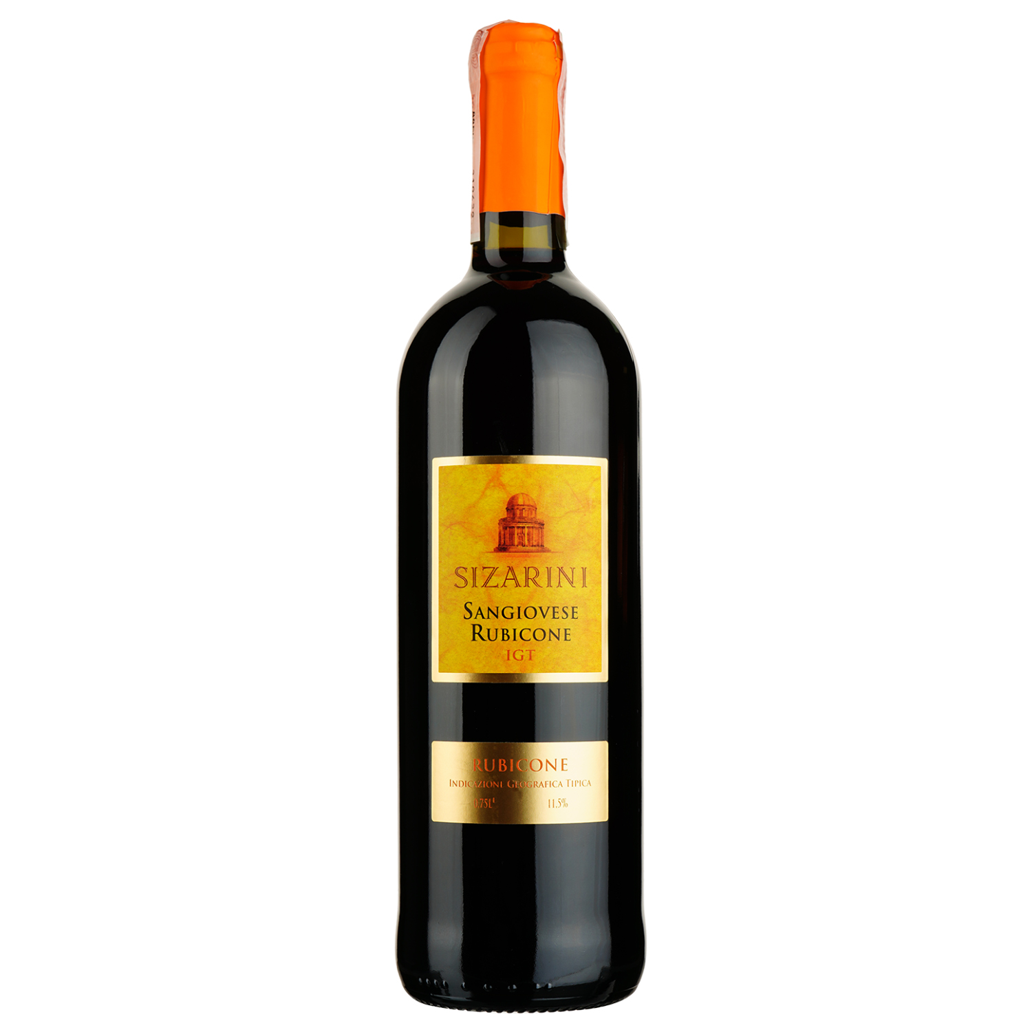 Вино Sizarini Sangiovese Rubicone IGT, червоне, сухе, 0,75 л - фото 1
